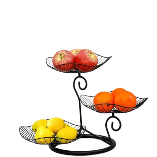 Assiette de fruits en fer doré de nordique et panier de rangement salon