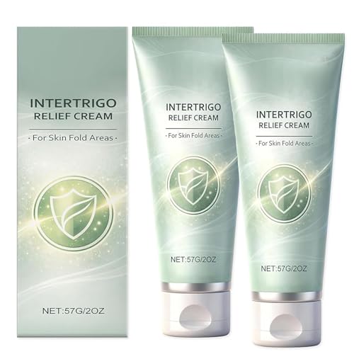 2Pcs Intertrigo Cream 2026 New Intertrigo Cream for Belly Fold Skin Fold Care Relief Cream for Moisture & Friction Protection Fast Absorbing Daily Skin Care Cream for Sensitive Skin 57G