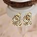 JeanBeau Statement Gold Knot Stud Earrings for Women Chunky Trendy Geometric Lightweight Hollow Twisted Dangle Drop Earings Fashion Everyday Jewelry Gift