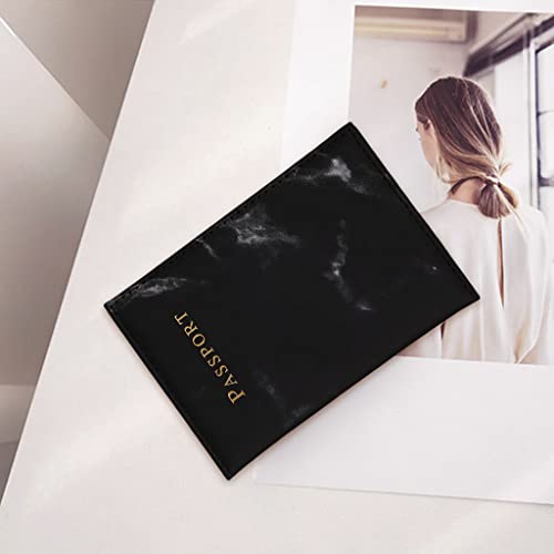 Newmind Porta-passaportes de couro sintético com bloqueio de RFID, organizador de documentos, cartei