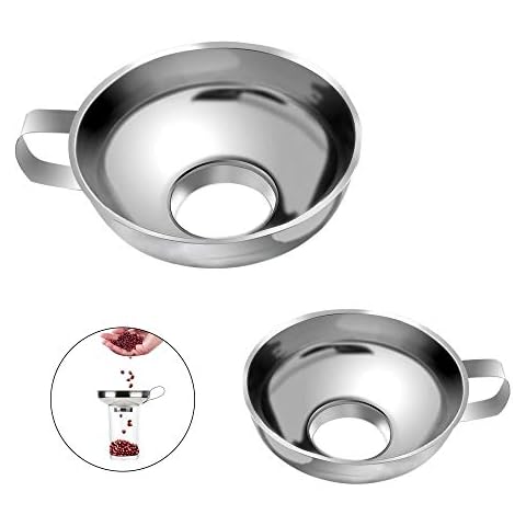 LucyStudio Stainless Steel Canning Funnel Set Cover