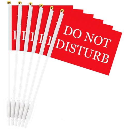 SmoothNovelty 6 Pack Double Sided Desk Sign Flag Office Privacy