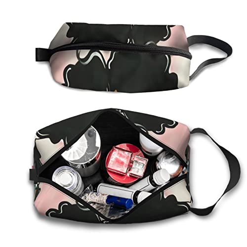 African Melanin Women Cosmetic Bag, Black African Women Makeup Bag, Toiletry Canvas Makeup Bags, Zipper Cosmetic Pouch Reusable Organizer for Week Inspirational Gifts4