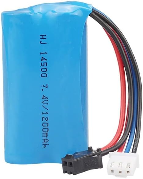 3PCS 7.4v 1200mAh 14500 Lipo Battery Spare Part for Electric Toys Water Bullet Gun Helicopter Drone Robot Toy Battery Accessory - (Color: 3PCS)
