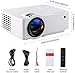 PONER SAUND Projector,2024 Upgraded Mini Projector 1080P Support Home Theater Video Projector,Compatible with USB VGA AV SD HDMI Smartphone PC Laptop PS3 PS4