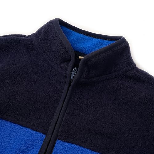 Image of Toddler Boys Girls Fleece Jacket Lightweight Fall Spring 2-12 Years | Soft Anti-Pilling Fleece, Easy Zip-Up, Hand-Warm Pockets, Windproof Stand Collar, Wear Alone or as Layer, Ideal for School