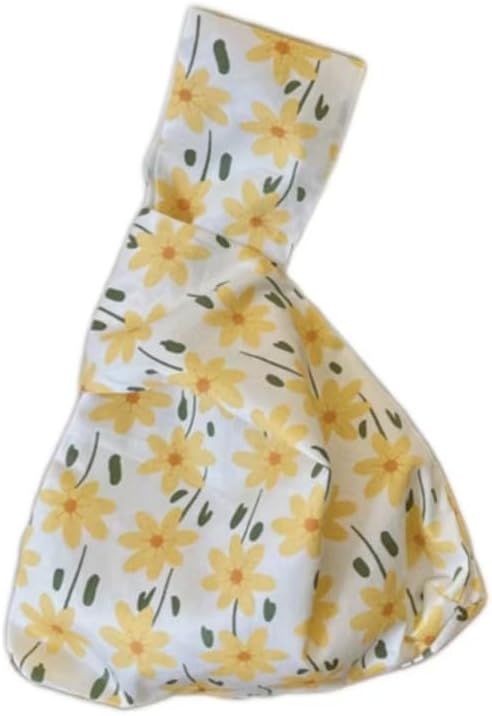 Chezi Women's Japanese Style Floral Knot Bag Small Size image 4
