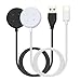 Compatible with Google Pixel Watch 3/Pixel Watch2 Chargers, 2 USB-A Type-C Ports,3.3 feet/100 Smart Watch Charging Cable Adapter, Accessories for Fitbit Ace LTE/Versa 3/Versa4 (2, Black White)
