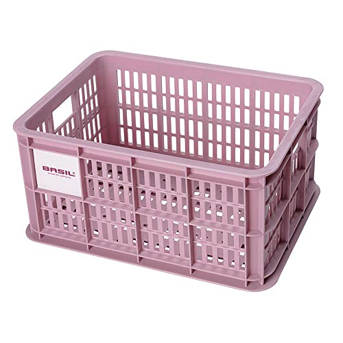 Basil B.V. Unisex – Erwachsene Crate Fahrradkaste, Pink, 40.4x29.8x20.2cm