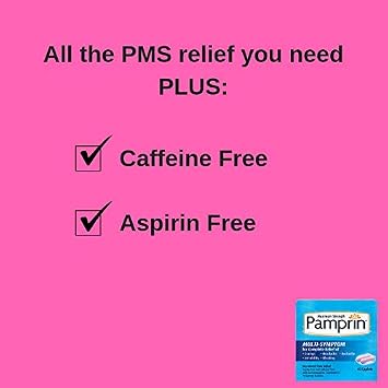 Pamprin Multi-Symptom Caplets 40 Caplets (Pack of 4)