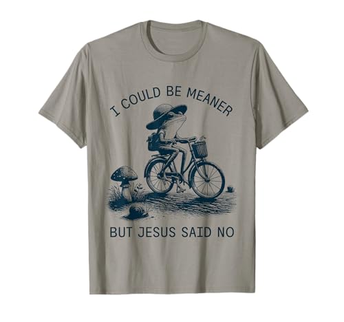 Podría ser más Malo, Pero Jesús Dijo Que no, Rana Retro Camiseta