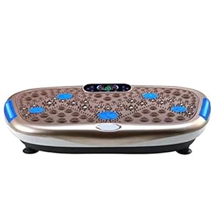 Vibration Plate Exercise Machine – Whole Body Workout Vibration Fitness Platform Fit Massage Workout Trainer w/Loop Bands + Remote 99 Levels