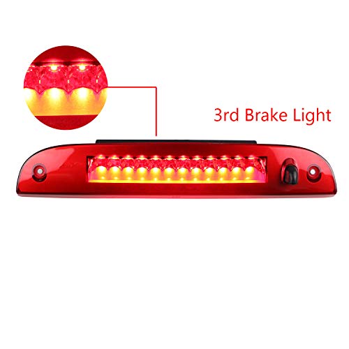 3Rd Third Brake Light High Mount Stop Light Lamp Replacement For 2002-2010 Ford Explorer 2008-2011 Mercury Mariner , Ford Escape, Mercury Mountaineer(Red) #TOP1