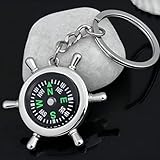 Navigator Compass Direction Metal Keychain, for Hiking, Trecking, Camping for Car, Bike Everyday use.