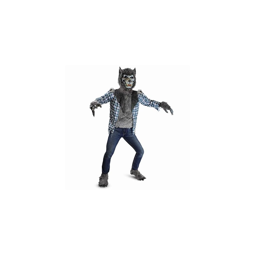 Spooktacular Creations Boy Howling Werewolf Deluxe Costume with Mask