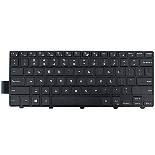U Brand US Replacement Keyboard for Dell Inspiron or Vostro 14 5000 5442 5443 5446 5447 5457 5458 5459 / Latitude 3450 3460 3470 3480 3488 3000 ect.Laptop (No Backlight)