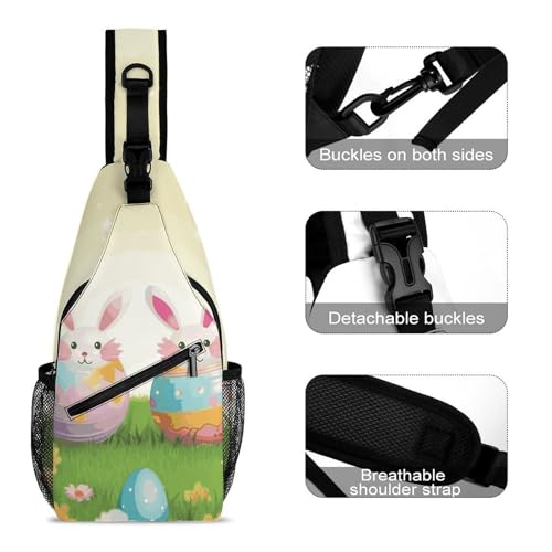 Bolso bandolera casual deportivo para hombro y pecho miniatura 3