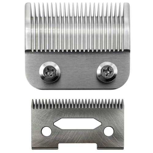 Blade Fit for Wahl Clippers Blades Replacement, Precision 2 Holes Adjustable Hair Trimmer Parts Blades Compatible with Wahl MC3 Replacement Blades, 5 Star Series, Super Taper, Magic Clip blade