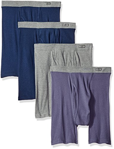 Fruit of the Loom Men's Premium Covered Waistband Boxer Brief (4 Pack)