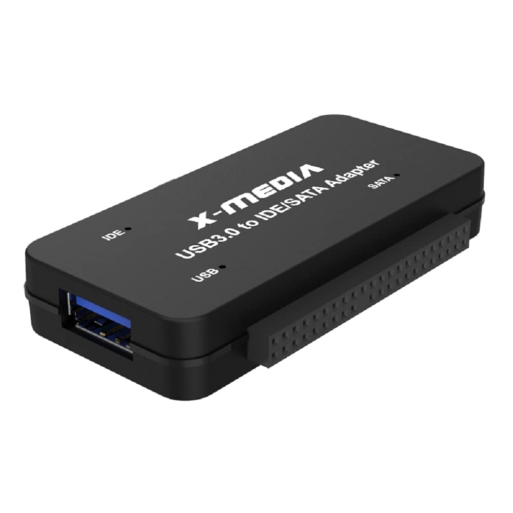 X-MEDIA XM-UB3235S V2 USB 3.0 vers IDE SATA Adaptateur Convertisseur, Lecteur de Disque Dur Externe / Adaptateur - Support 2.5/3.5" HDD/SSD Disque Dur