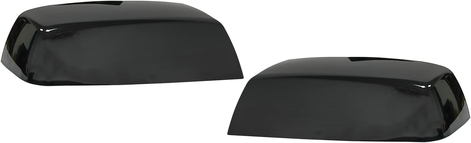 Pair Gloss Black Mirror Caps Cover Compatible with GMC Chevrolet Silverado Sierra 1500 2014-2018/2500 HD 3500 HD 2015-2018 Pick up Replacement for 22919757,22919758.