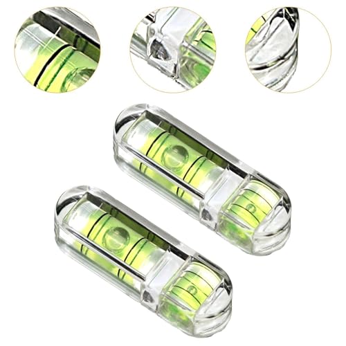 LOVIVER 2X Transparent Bubble Leveler Horizontal Leveling Tool Measuring Layout Tool Multiuse Spirit Level for Office Desktops Murals - Image 2