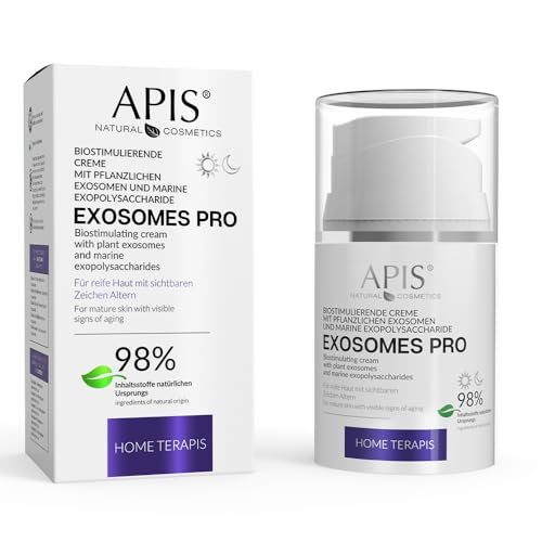 Creme bioestimulante com exossomas vegetais, Exosomes Pro Home Terapis, inovadores cuidados com a pele, regeneração, hidratação, antiidade, pele mista, 50 ml