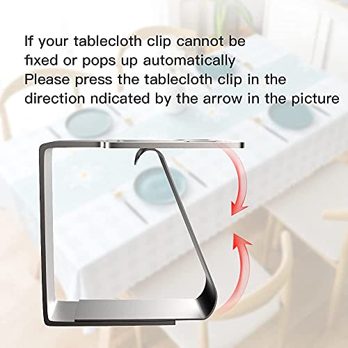 Snader - Tablecloth Clips For Outdoor Tables - 8 Pack Stainless Steel Clips For Outdoor Table Cloth Holders Llifetime Picnic Tables, Home, Kitchen, Restaurant, Weeding, Picnic, Patio And Party #TOP5