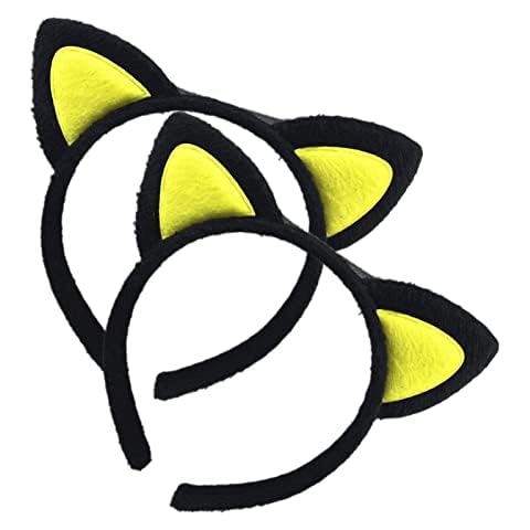 CAIHINIER 2 pieces/set of two colours cute and cute plush cat ear headband hair accessories cosplay birthday girl plush cat ear headband Cover