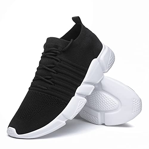 Image of GSLMOLN Mens Womens Fashion Sneakers Unisex Slip on Ultra-Sock Knit Soft Sole Breathable Lightweight Casual Walking Shoes
