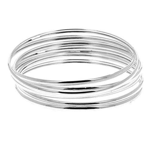 Preisvergleich Produktbild Armband Wochenkalender 7 Armreif, rund, glatt, Silber 925