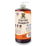 True Dog Scottish Salmon Oil for Dogs (1L) Omega 3 Fish Oil in Pump Dispenser for Healthy Coat, Joint Support and Immune System, Suitable for All Breeds and Sizes - Natural Pet Supplements