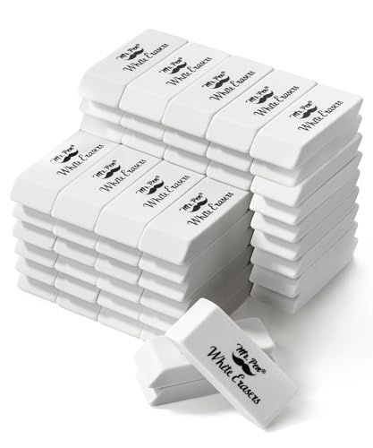 Image of Mr. Pen- White Pencil Eraser, 72 Pack | Large Latex Free Block Erasers Bulk for School, Office, Art Sketching, Homework, Exams, Clean Smudge-Free Correction