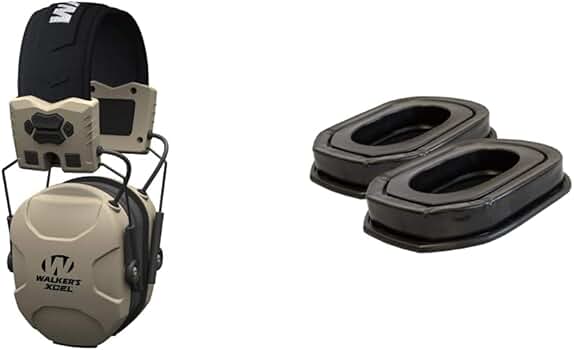 Walker's XCEL 500BT Digital Electronic Muff With Protective Case