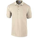 Sand Gildan - Ultra Cotton Ringspun Piqué-Poloshirt - bis Gr. 5XL / Sand, S