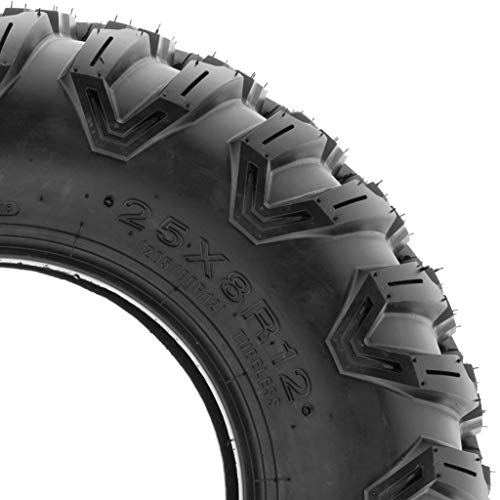 SunF A043 XC Sport-Performance ATV/UTV Off-Road RADIAL Tires - 26x9R12, 6PR (Pair of 2)