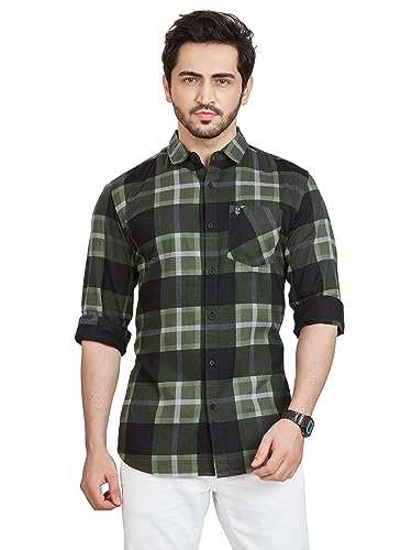 Image of BE ACTIVE Cotton Casual Checks Shirts for Men|| Casual Shirts for Men|| Mens Casual Shirts Full Sleeve