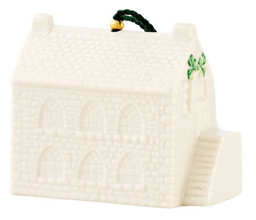 Belleek 4043 Old Schoolhouse 25th Annual Bell Ornament