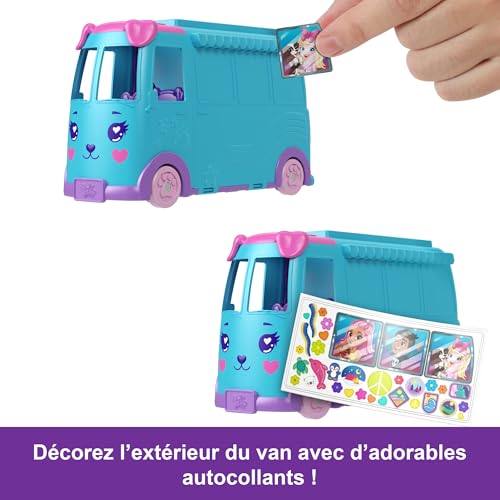Coffret De Jeu Polly Pocket Pet Mobile Adventure Avec 2 Micro poupées Et 21 Accessoires - vue 7