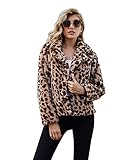 Le forfait comprend: 1 * Manteau court en fausse fourrure à imprimé léopard pour femmes