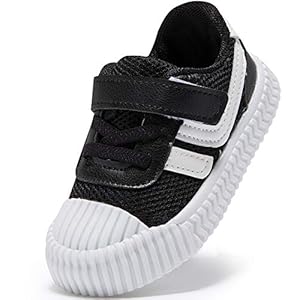 HLMBB Baby Shoes Sneakers for Infant Toddler Girls Boys Kids Babies 6 9 12 18 Months Pre Walker Black