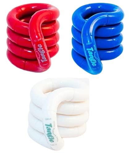 Amazon | Tangle Jr. クラシック フィジェットトイ 3個パック (レッド