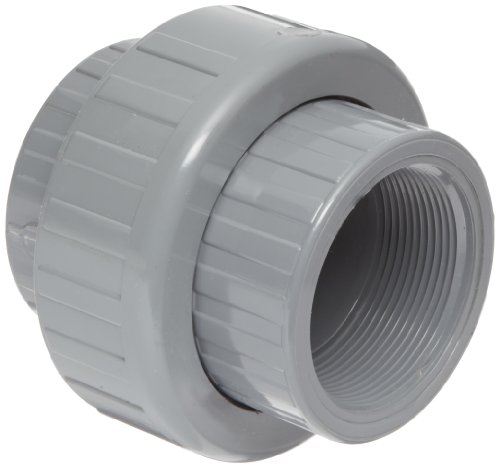 Spears 897-C Series CPVC Pipe Fitting, Union with EPDM O-Ring, Schedule 80, 1" Socket