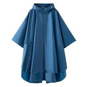 Cloak raincoat Unisex poncho Adult hooded men and women with pockets Mountaineering hiking rainstorm prevention