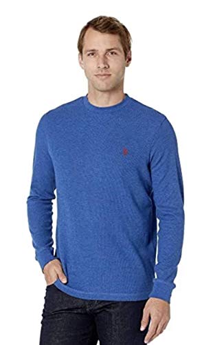 Image of U.S. Polo Assn. Men's Cotton Regular Fit Long Sleeve Crew Neck Solid Thermal Shirt