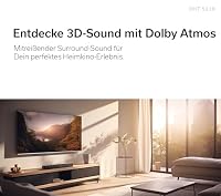 Denon DHT-S218 2.1 Soundbar mit integriertem Subwoofer, Dolby Atmos, HDMI eARC, Bluetooth LE Audio, Dialog Enhancer - Schwarz – Ansicht 2