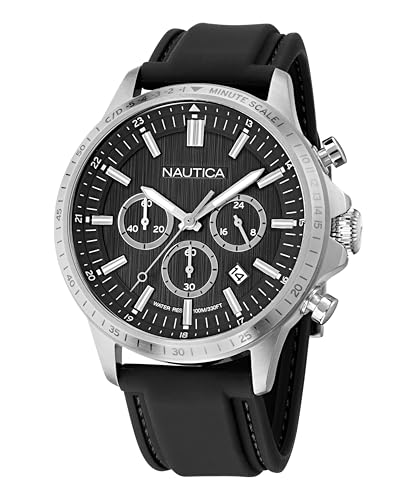 Montre Nautica Homme NAPBOS502 finie la transpiration au poignet avec le bracelet silicone