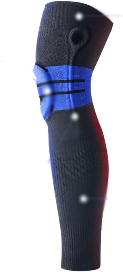 Sports Knee Pads Long and Warm Compression Leg Protectors Basketball Football Mountaineering Knee Pads(Medium)