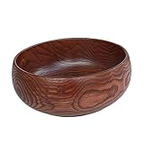 CHICAMPERA 1stück Holzschüssel Rund Für Salat Obst Und Kalte Speisen Elegantes Design Vielseitig Einsetzbar Hochwertige Verarbeitung Für Jede Gelegenheit