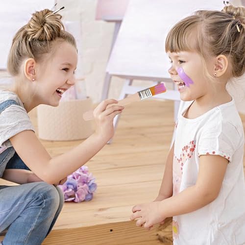 9 Stück Pinsel Klein,Kleine Pinsel,Pinsel Lack,Malerpinsel Klein,Lasurpinsel,Flachpinsel,Pinselset Malerpinsel,Lackierpinsel,für Gemälde,DIY,Entstauben,Lacke (15/25/30mm)